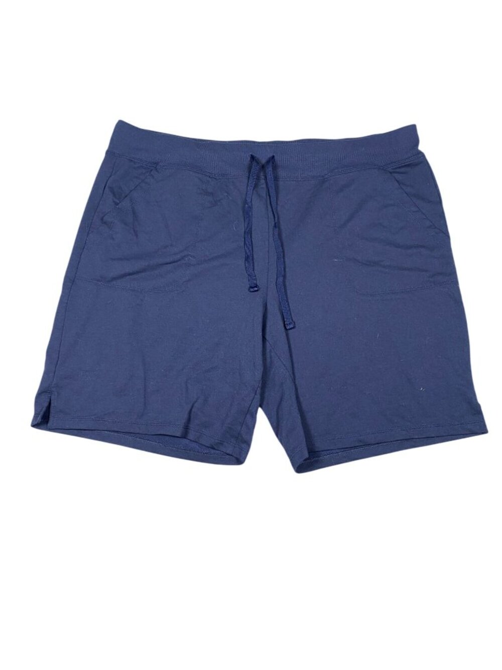 Athletic Works Womens Navy Blue Drawstring Shorts Size XXL 20 With Pockets